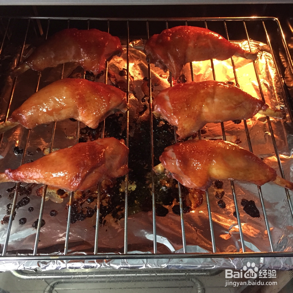 香气浓郁的叉烧烤鸡腿