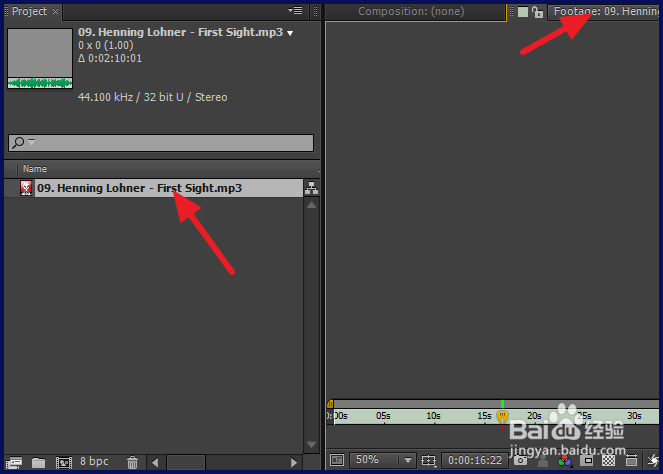 ae怎么剪切音频