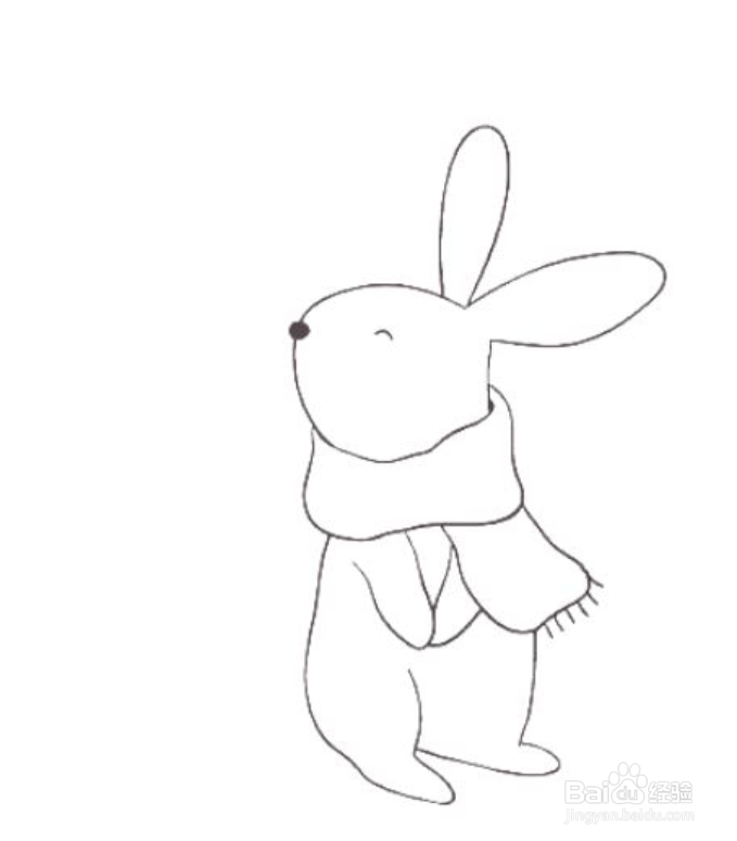 如何画卡通兔子的简笔画