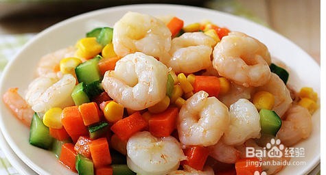 彩虹虾仁的做法
