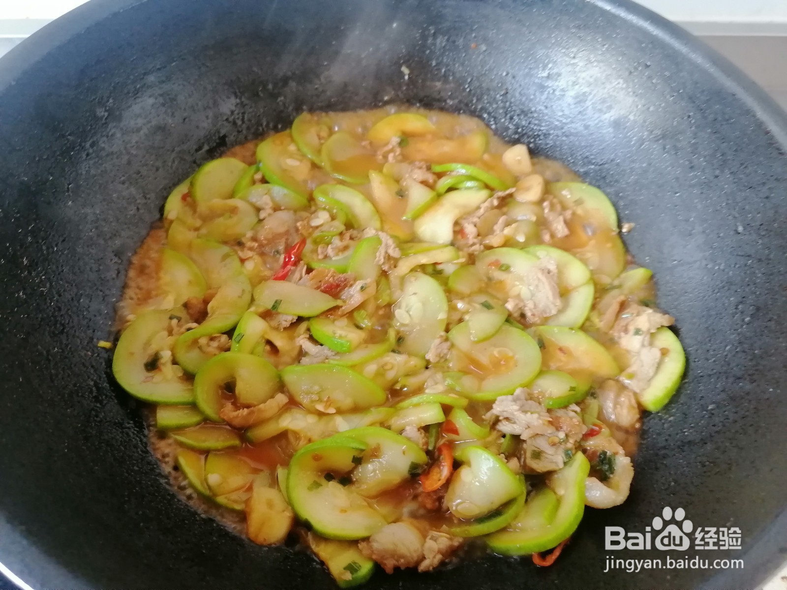 简单家常菜-西葫芦炒肉