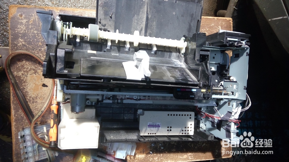 EPSON爱普生R330喷墨打印机进纸架拆解