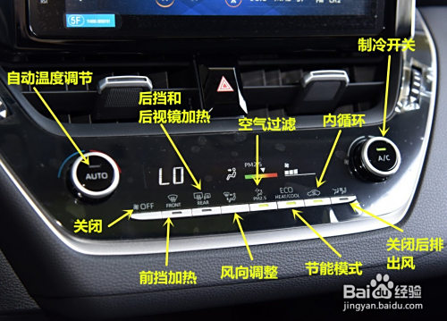 2021款卡罗拉按键功能图解
