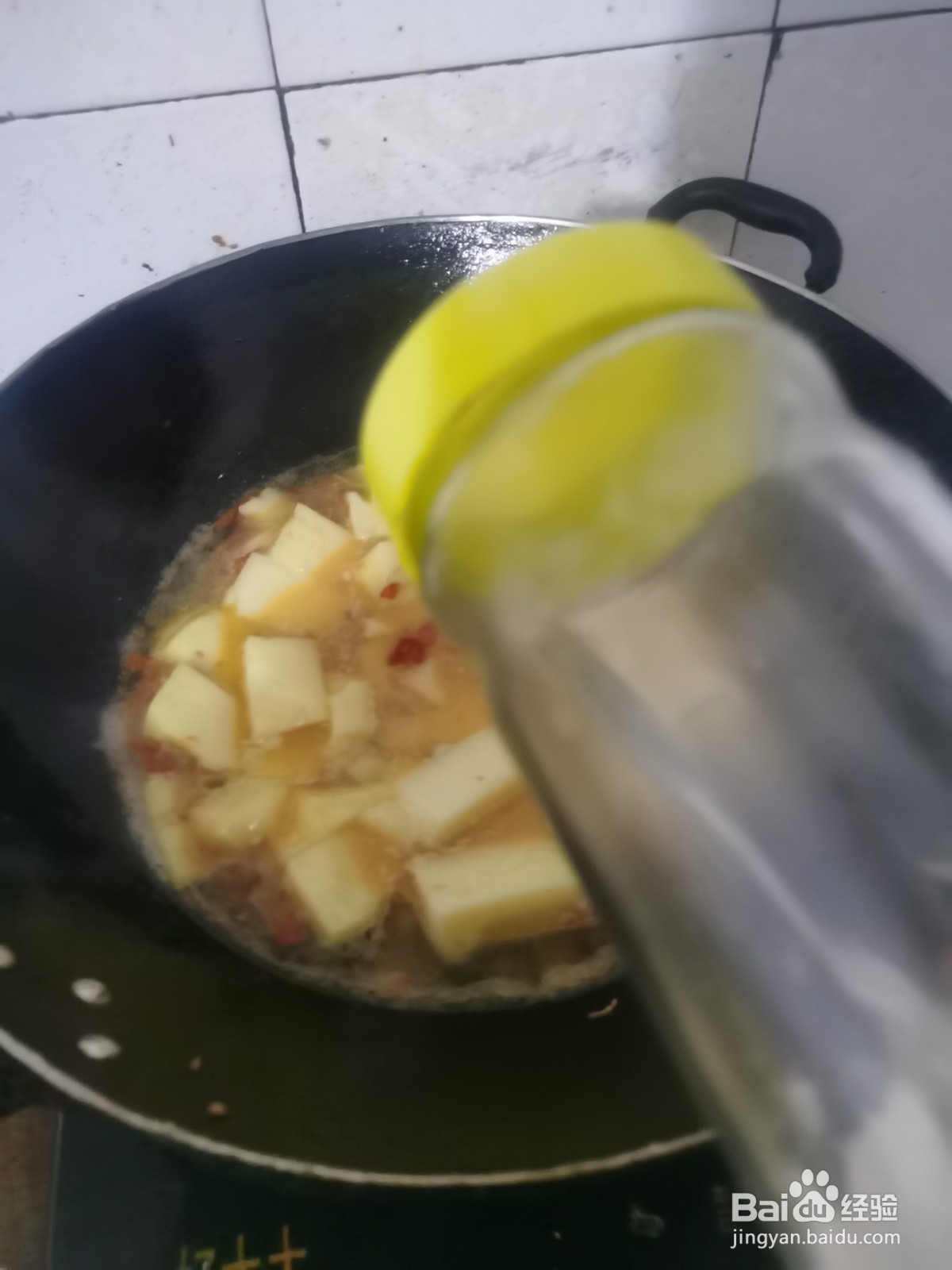 米豆腐如何煮肉末？