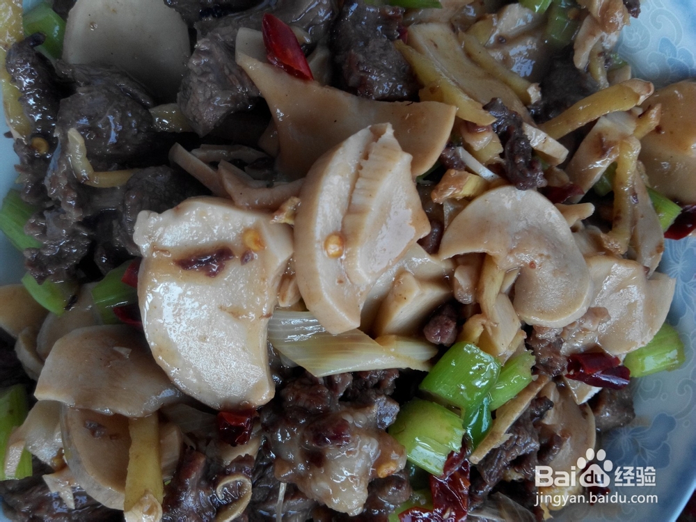 牛肉爆炒杏鲍菇
