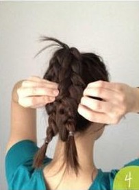 直发如何扎花苞头