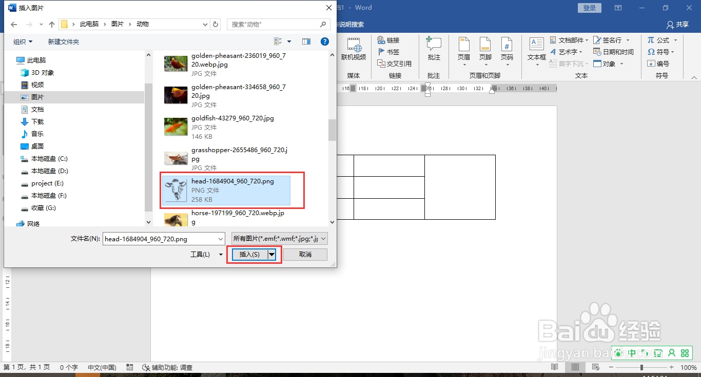 Word表格里怎么插照片