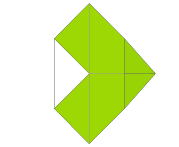 纸艺教程—折蹲着的狗