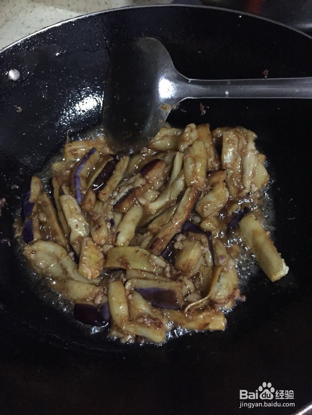 一道小菜--碎肉茄子