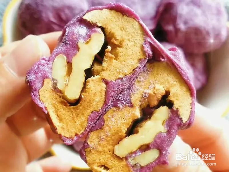 老少都爱吃的紫薯奶枣做法