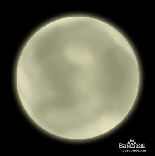 PHOTOSHOP PS绘制一轮明月