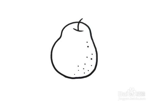 儿童简笔画入门教程雪梨怎么画