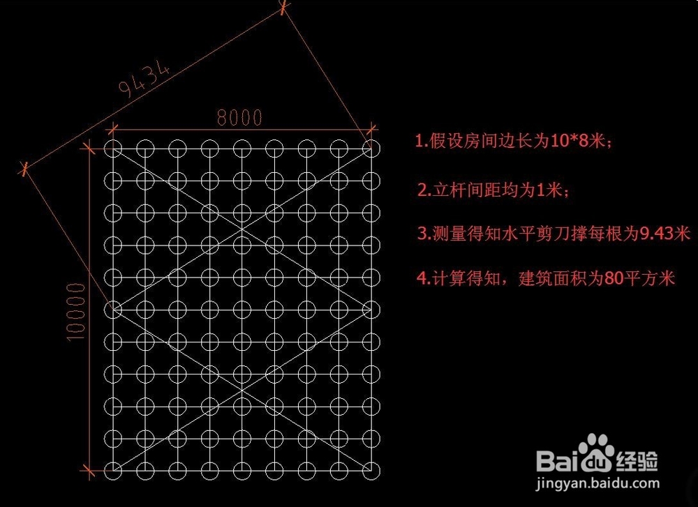 怎么计算内架钢管扣件使用量