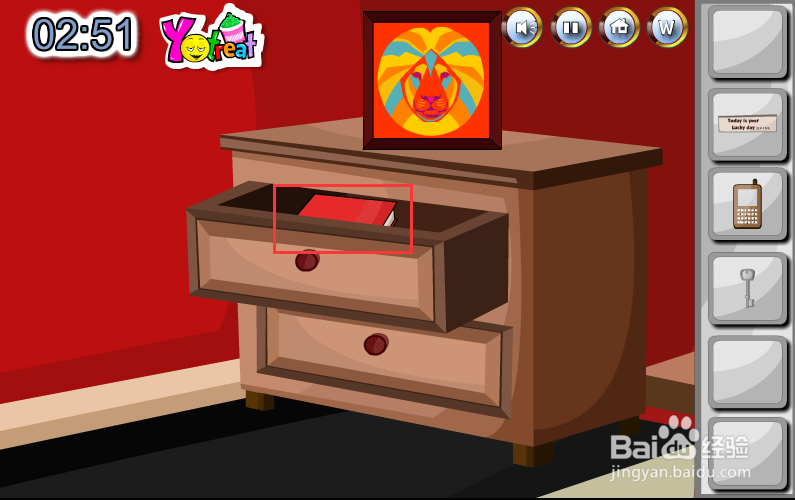 Flash游戏攻略：[23]神秘卧室逃脱