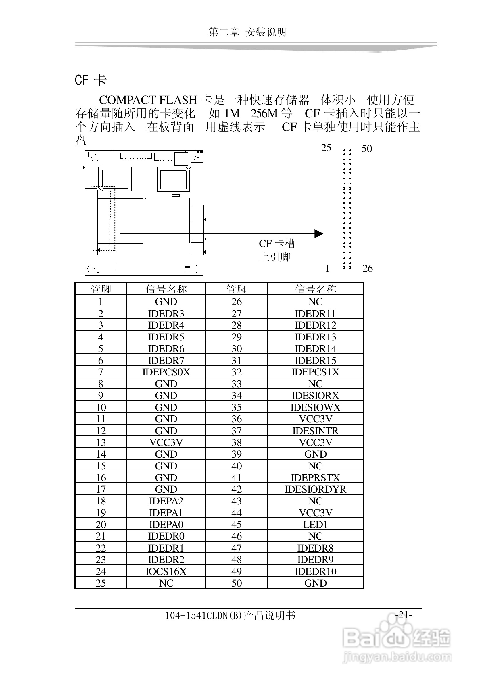 研祥104-1541CLDN（B）工业级主机CPU板卡说明书:[3]