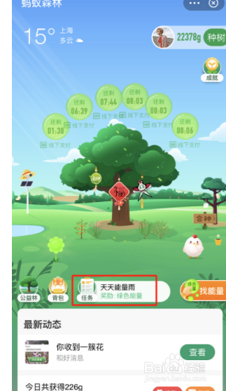 支付宝蚂蚁森林加速器如何获得