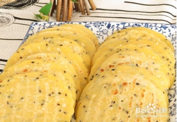 芝麻玉米饼的家常做法
