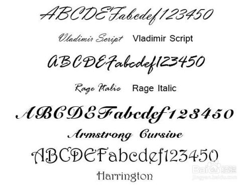有哪些漂亮的英文字体及如何表现 百度经验