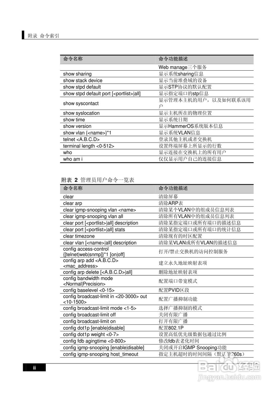 港湾网络交换机Hammer2E型说明书:[20]