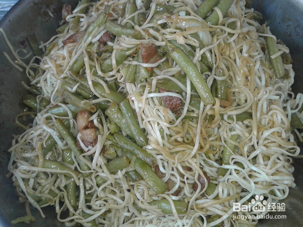 猪肉豆角焖面的家常做法