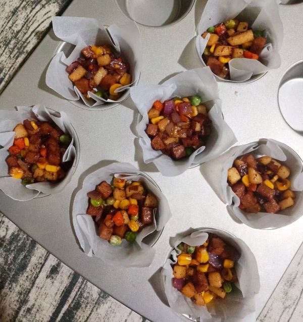 芝士蔬菜鸡蛋杯