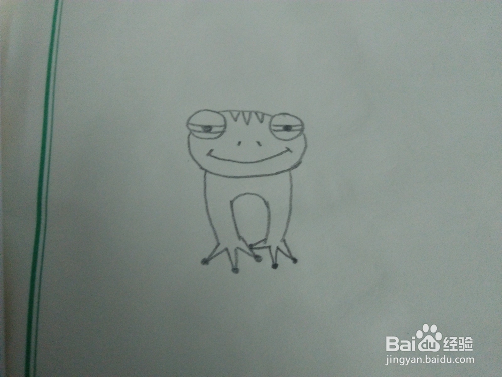 小青蛙的简笔画怎么画