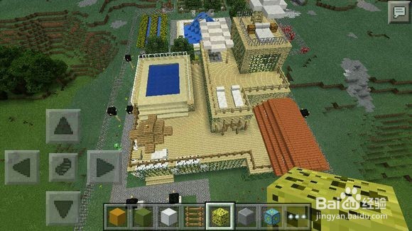 我的世界如何做悬崖大别墅