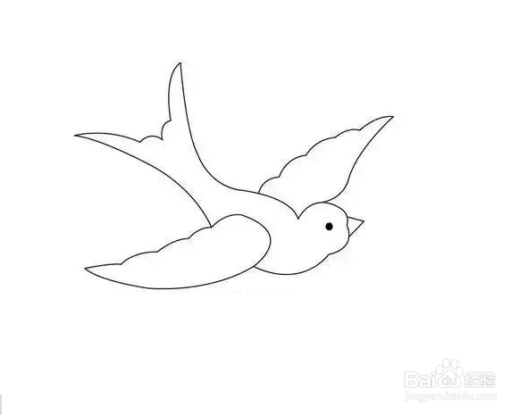 小燕子简笔画