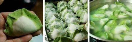 风靡朋友圈的^大白菜^饺子
