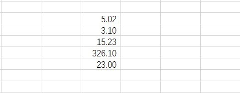 Excel表格怎么以小数点对齐排列