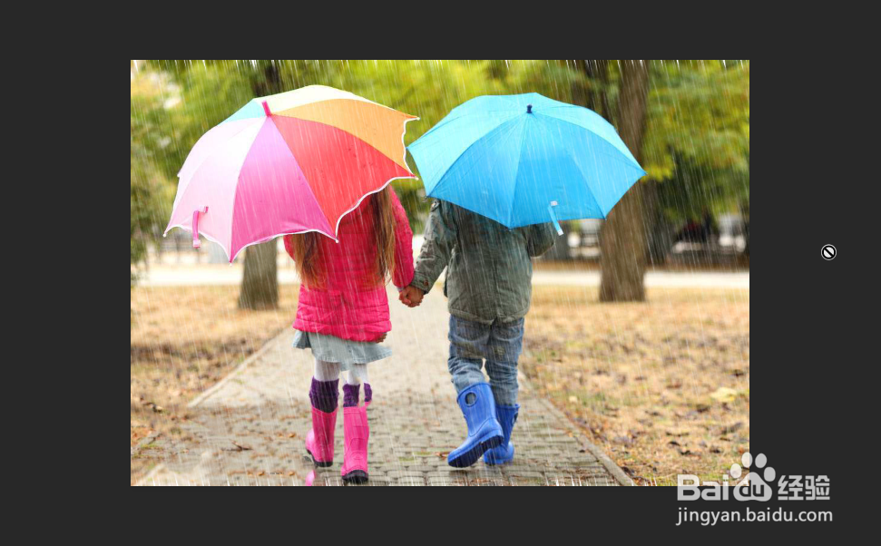 Photoshop如何添加下雨效果