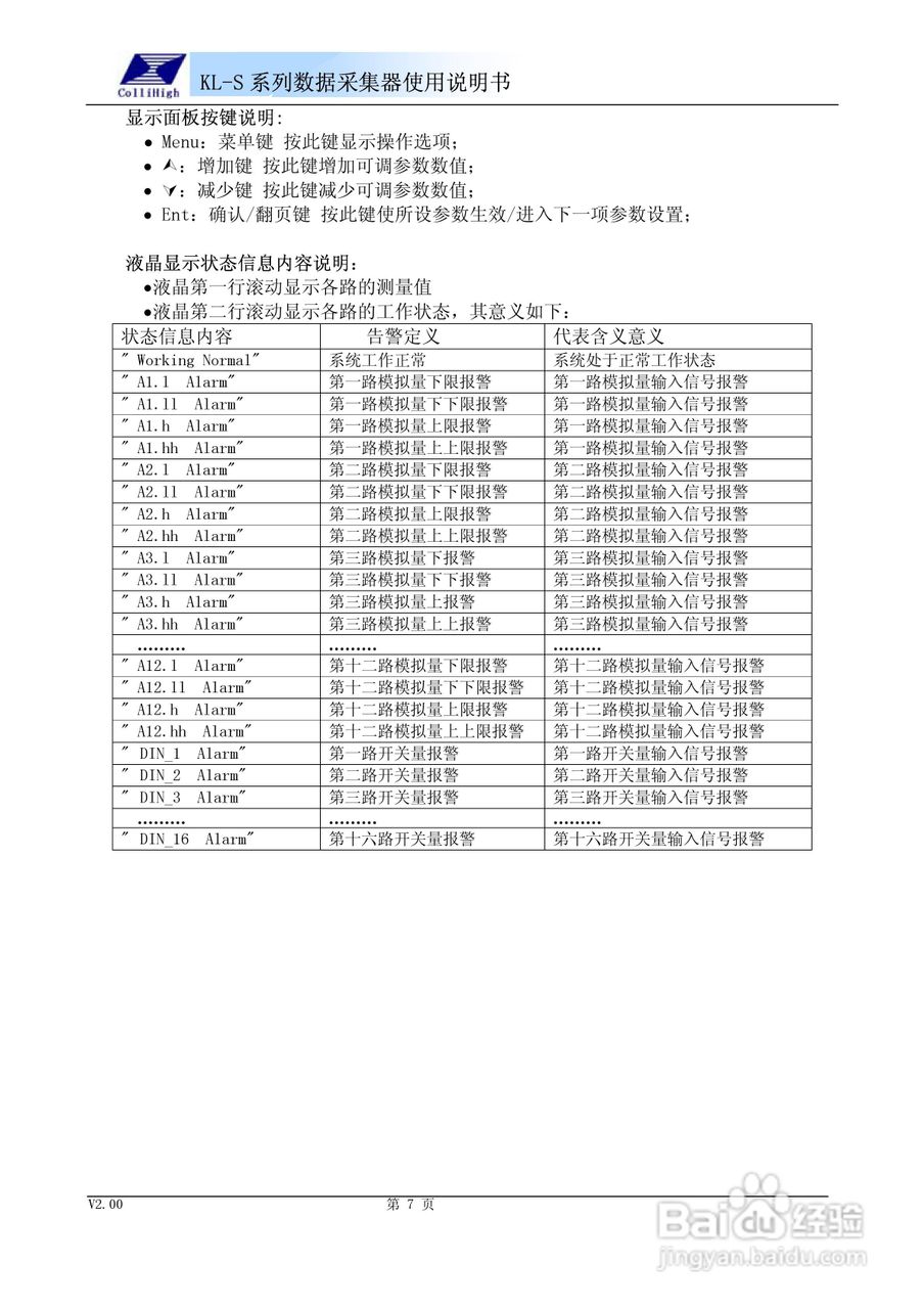 KL-S系列数据采集器使用说明书:[1]