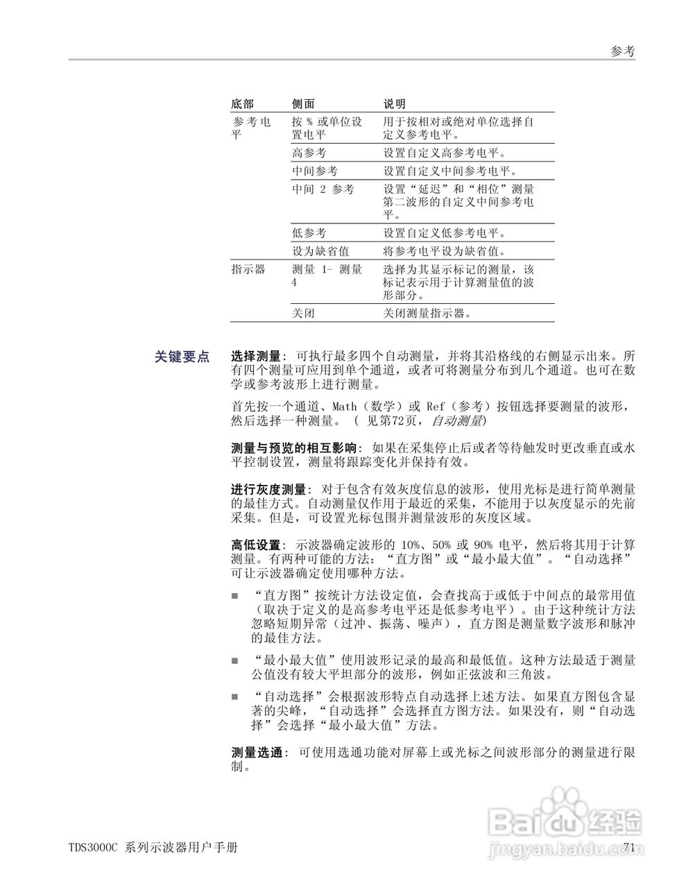 泰克TDS3054C数字荧光示波器用户手册:[10]