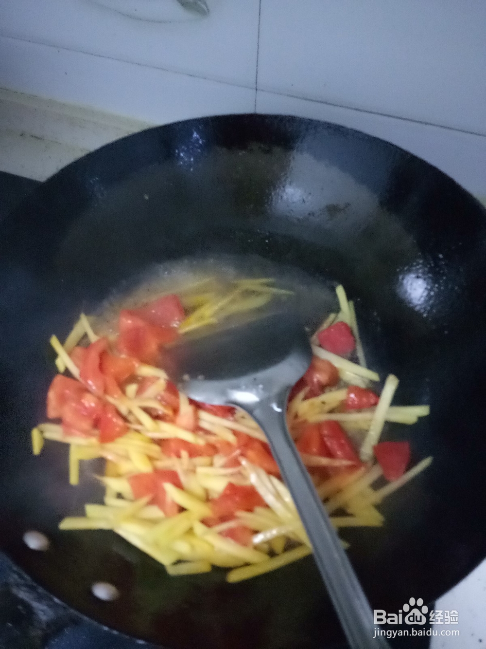 家常炒西红柿土豆