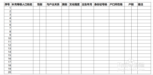 人口普查草表如何填制