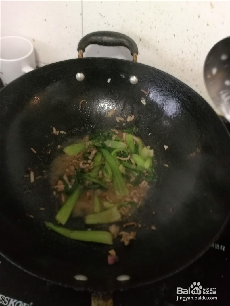 猪肉丝炒油菜
