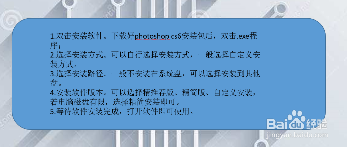 Photoshop CS6 如何安装