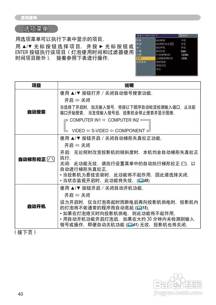 日立 ED-X30投影机说明书:[6]