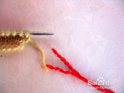织围巾时怎么续线