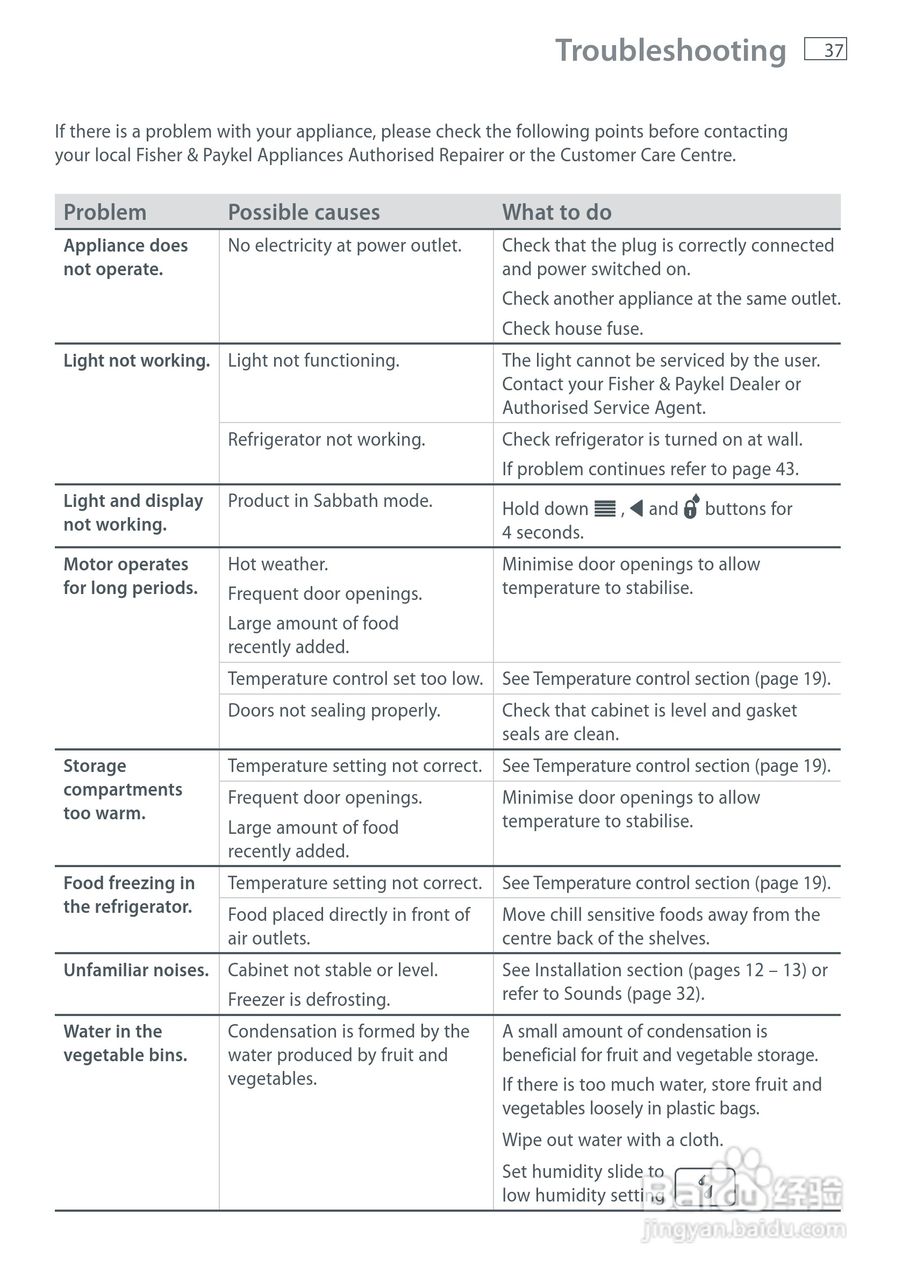 斐雪派克E442BRXFDU2冰箱说明书:[4]