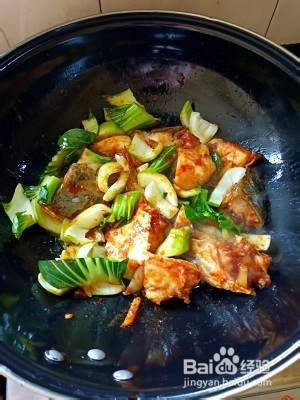 怎么做青菜烧鱼头