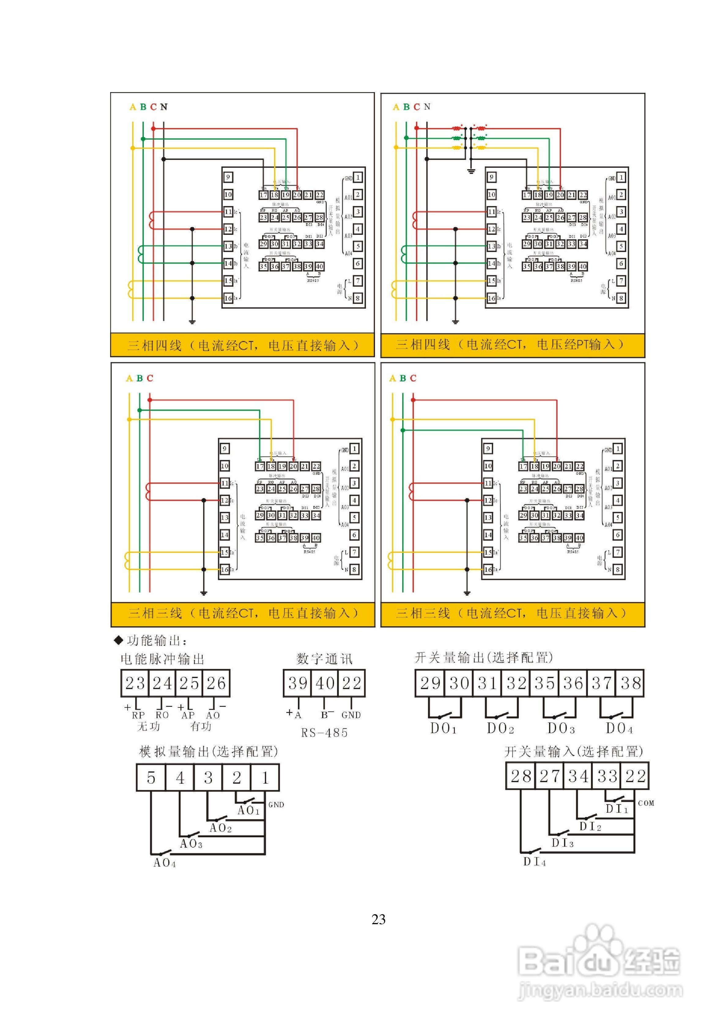 PZ200Z-SY 系列多功能网络电力仪表(液晶版)使用手册:[3]