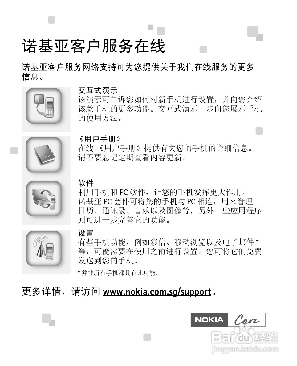 诺基亚Nokia 1680手机使用说明书:[6]