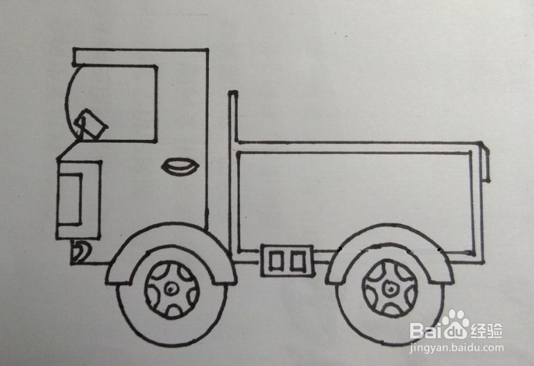 <b>卡车画法教程。如何画大卡车？怎么画大货车</b>