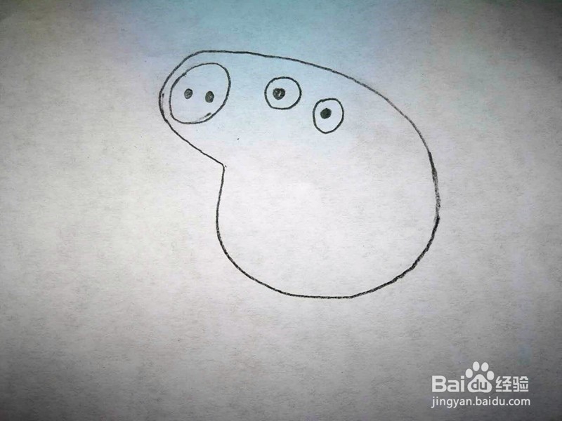 猪年画小猪——小猪佩奇的简笔画画法