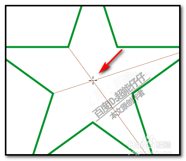illustrator怎么找出五角星中心点真正的中心点