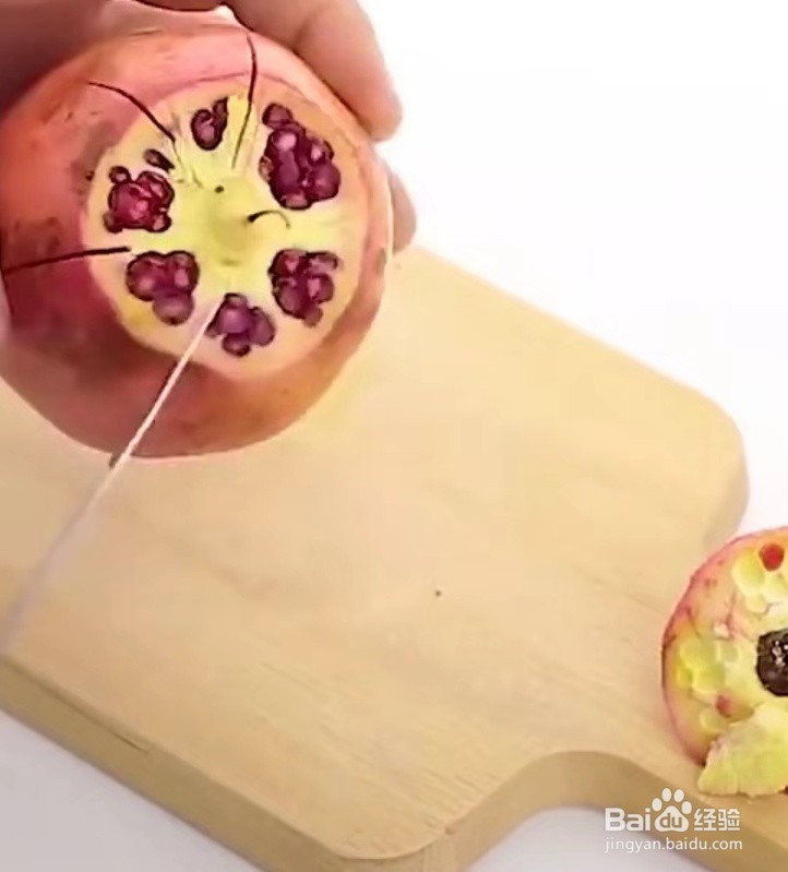 网红剥石榴的方法，怎么剥？