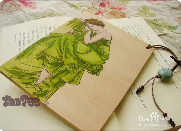 如何在木板上绘画,手绘木卡片的制作过程