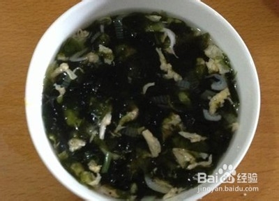 紫菜蛋花汤做法