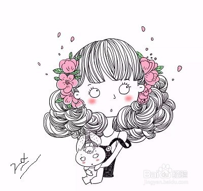 如何画一个简单的小女孩
